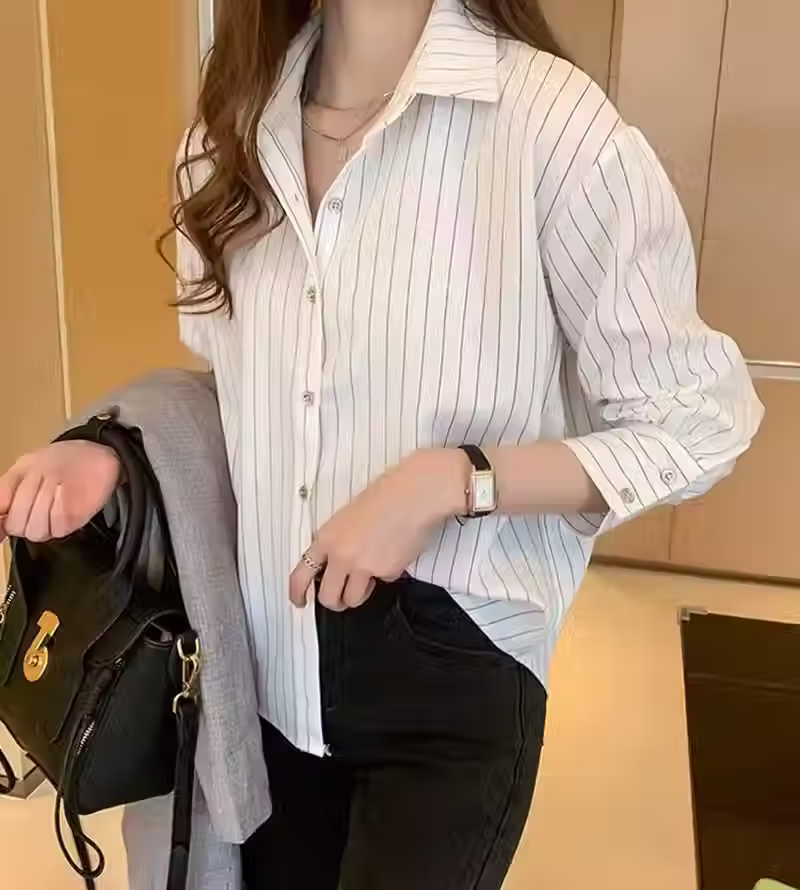 Thumbnail: Vivienne Striped Collared Shirt