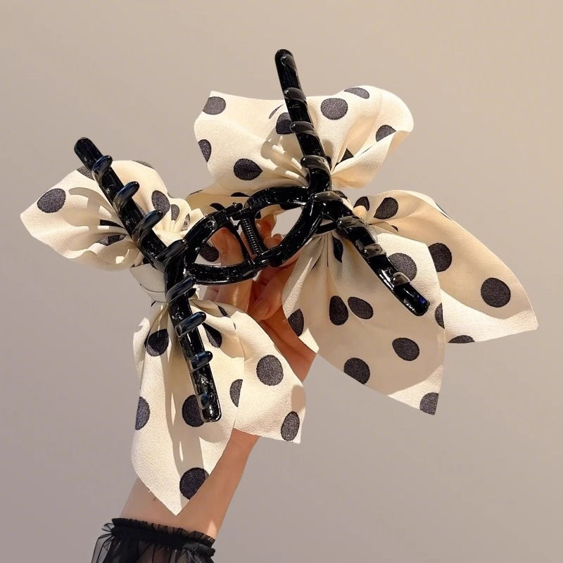 Thumbnail: The Juliette Polka Dot Bow Hair Claw