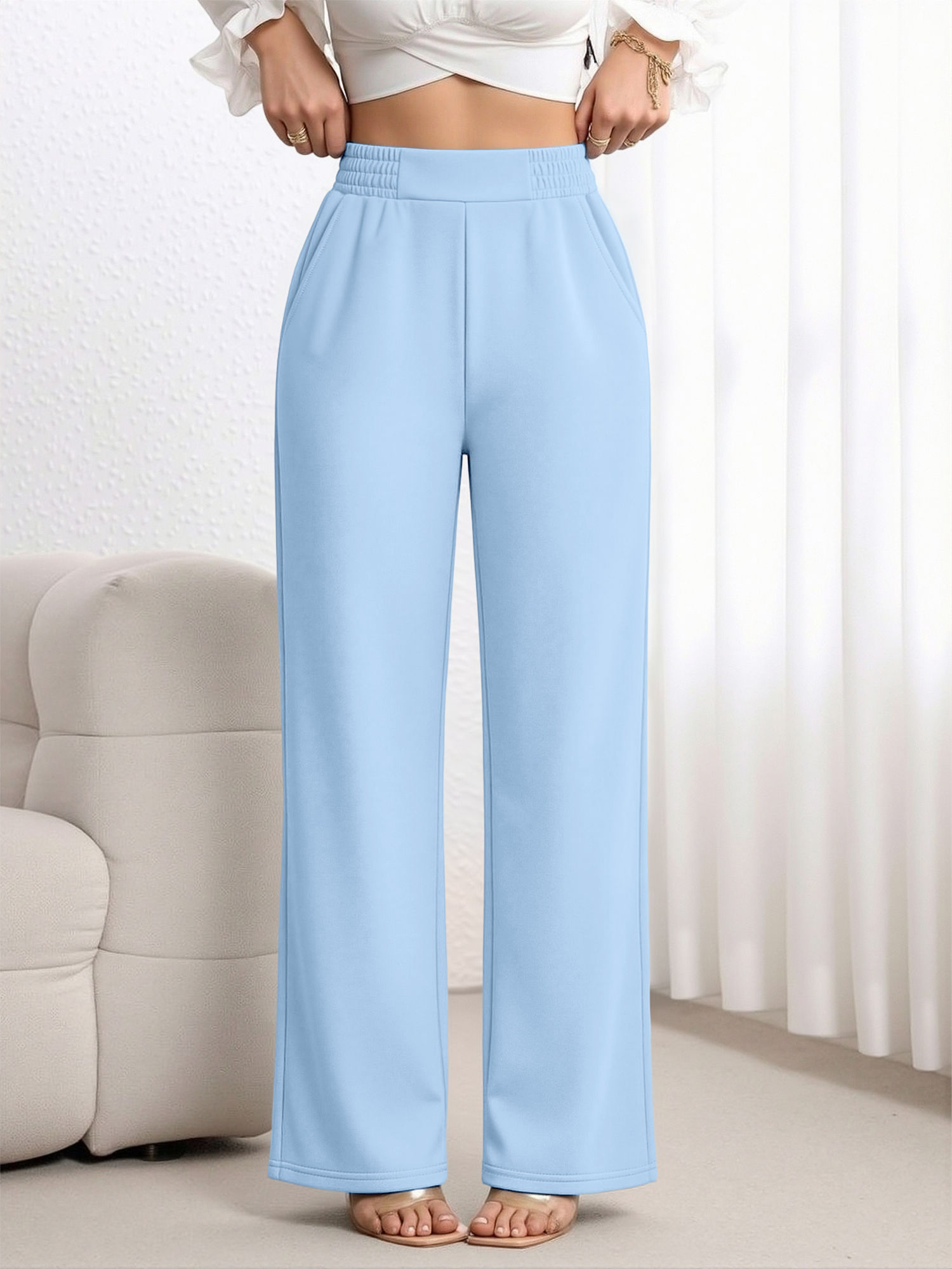 Evelyn Relaxed High-Waist Trousers