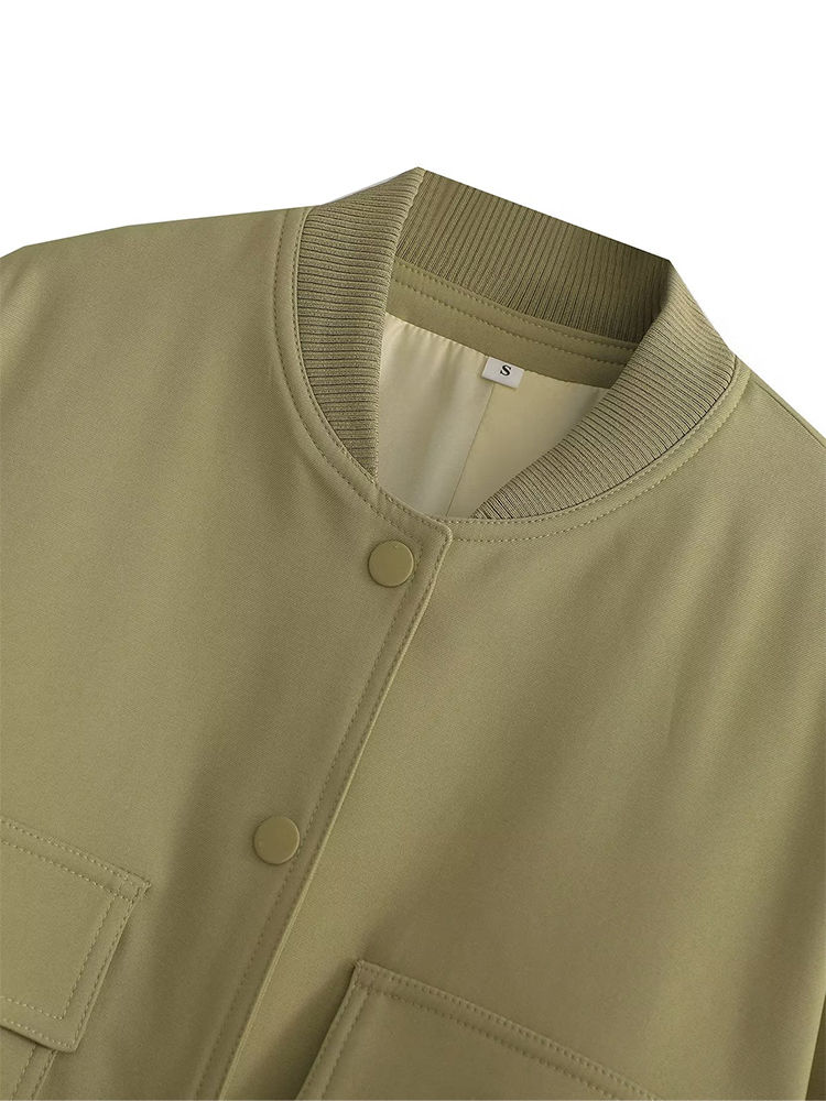 Thumbnail: Maya Elegant Pocketed Bomber