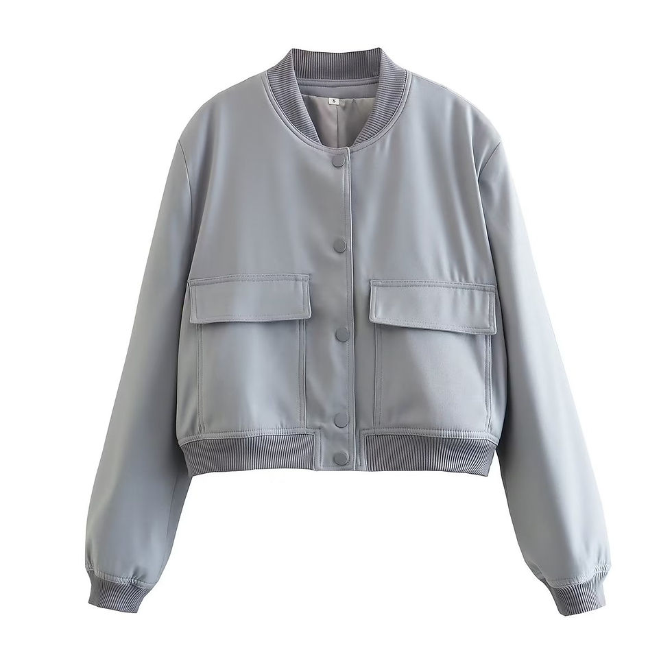 Thumbnail: Maya Elegant Pocketed Bomber
