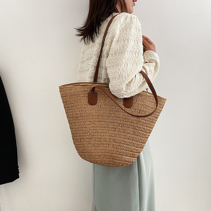 Thumbnail: Isla Woven Basket Tote