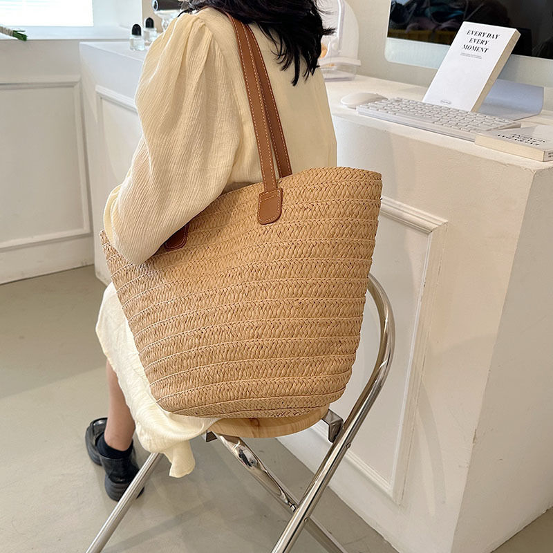 Thumbnail: Isla Woven Basket Tote