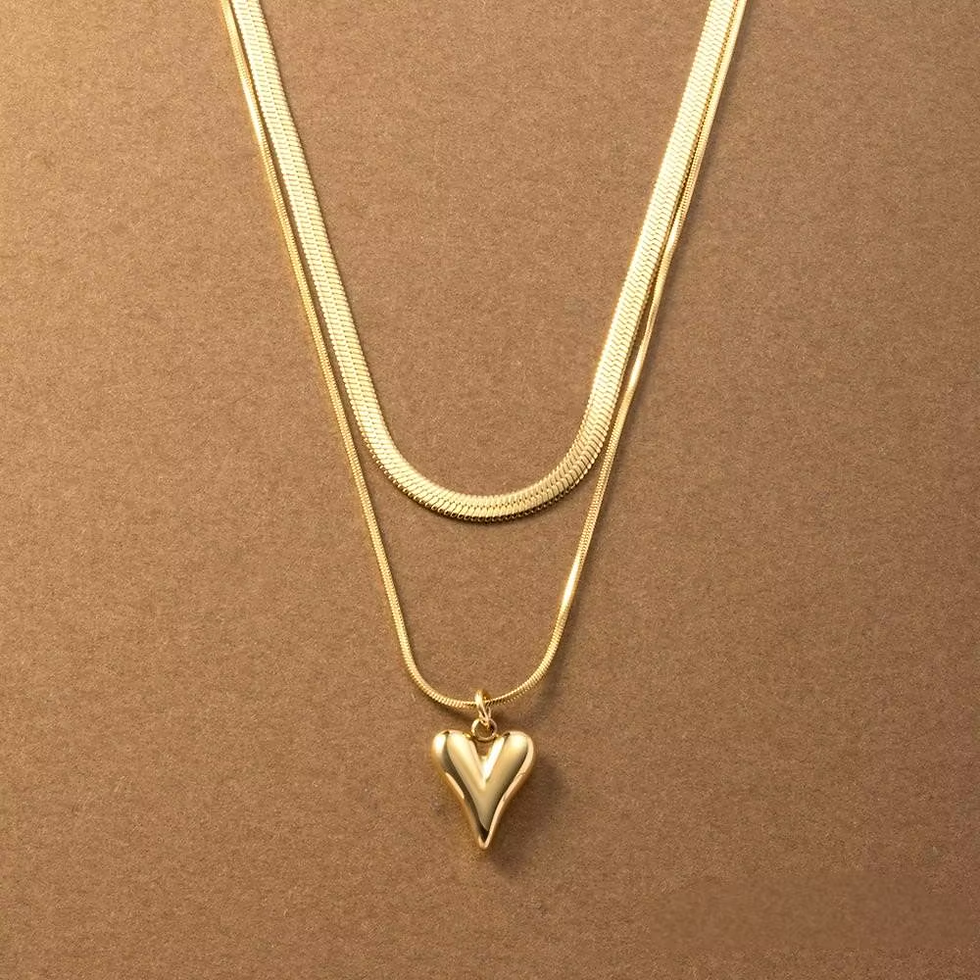 Thumbnail: Gold Snake Lariat Necklace