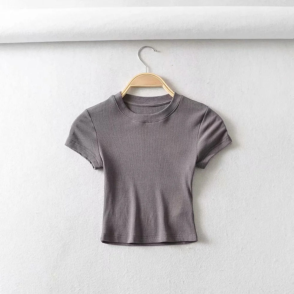 Thumbnail: Chloe Slim O-Neck Crop