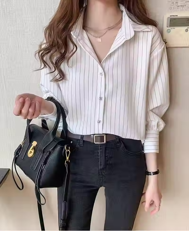 Thumbnail: Vivienne Striped Collared Shirt