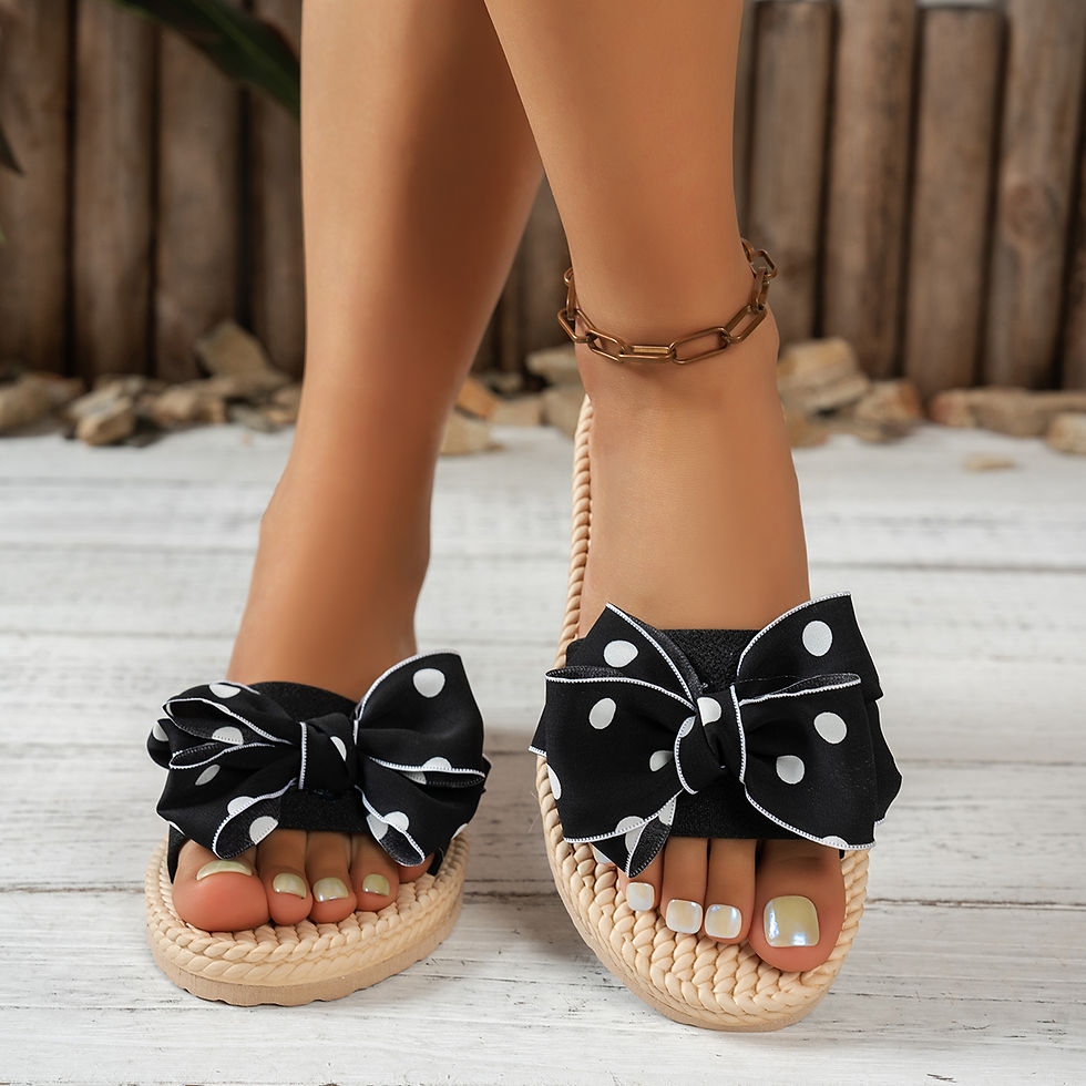Thumbnail: Sophia Bow Knot Slides