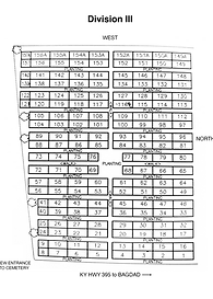 Division III map Bagdad Cemetery