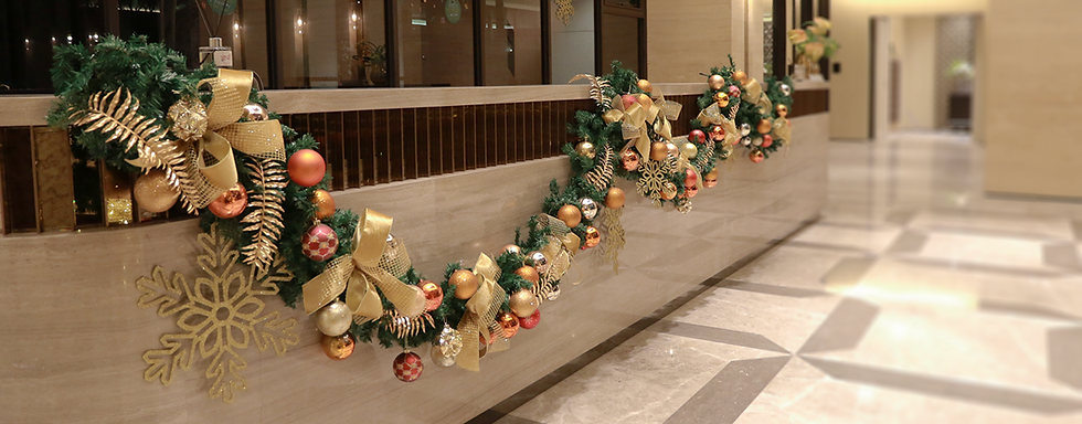 黃金年代社區建案聖誕佈置