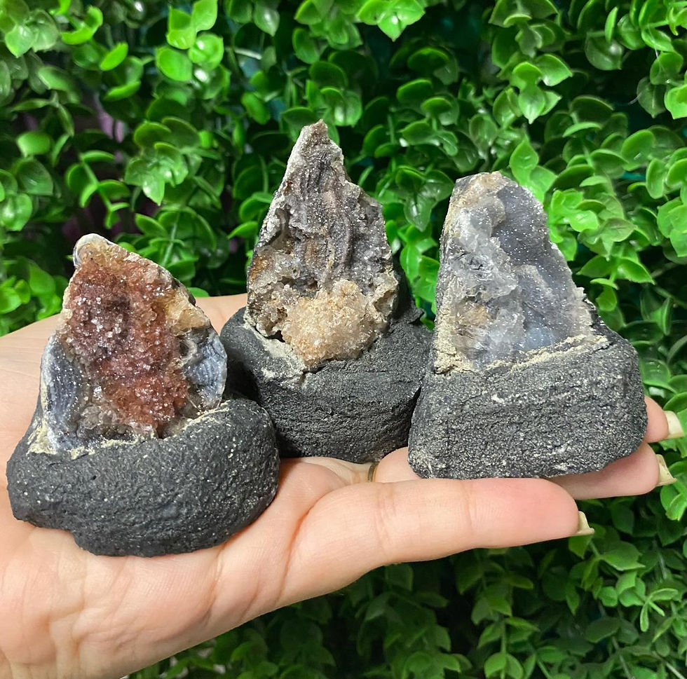 Miniatura: Calcedônia na Base - Paz e Harmonia