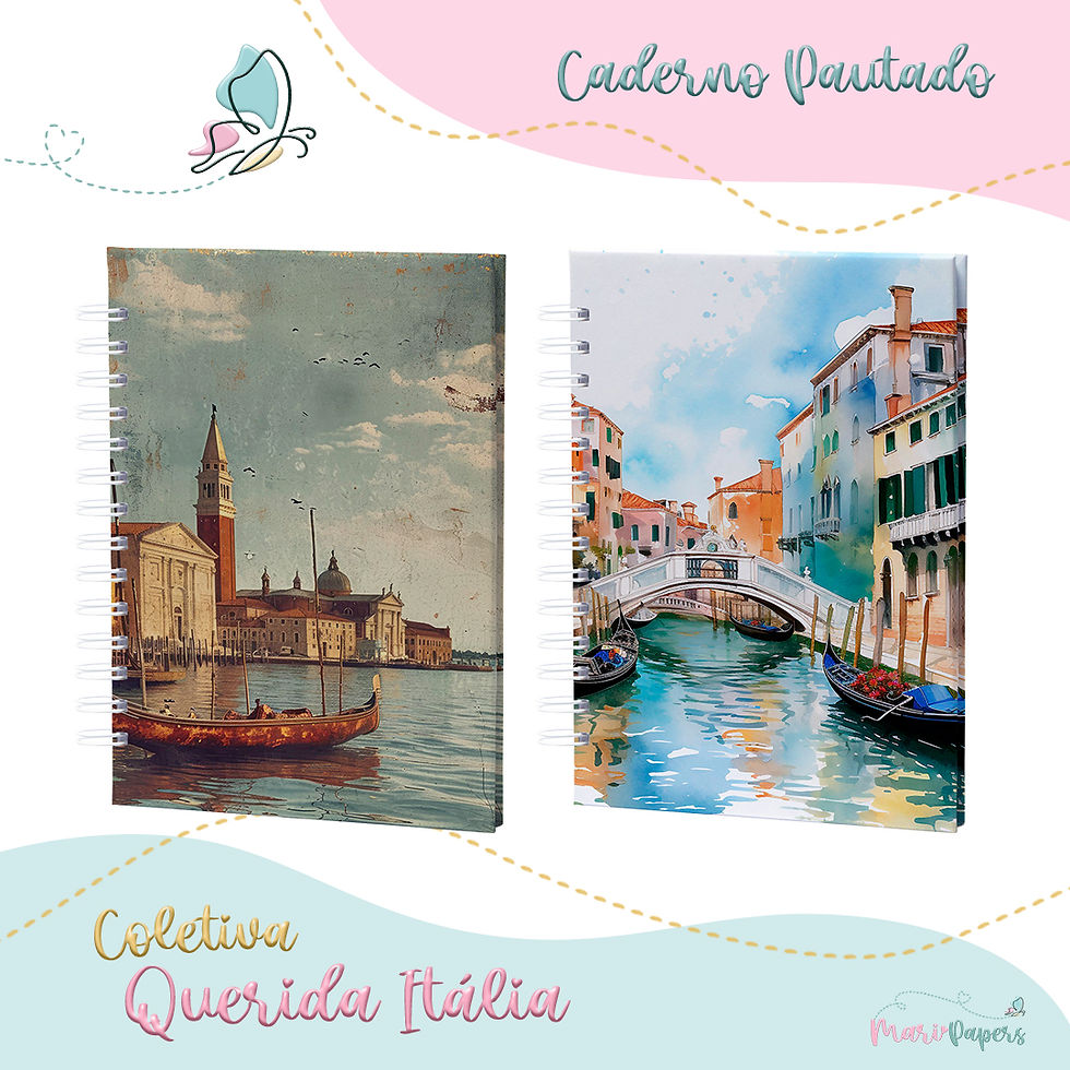 Miniatura: Querida Itália - Cadernos Pautados