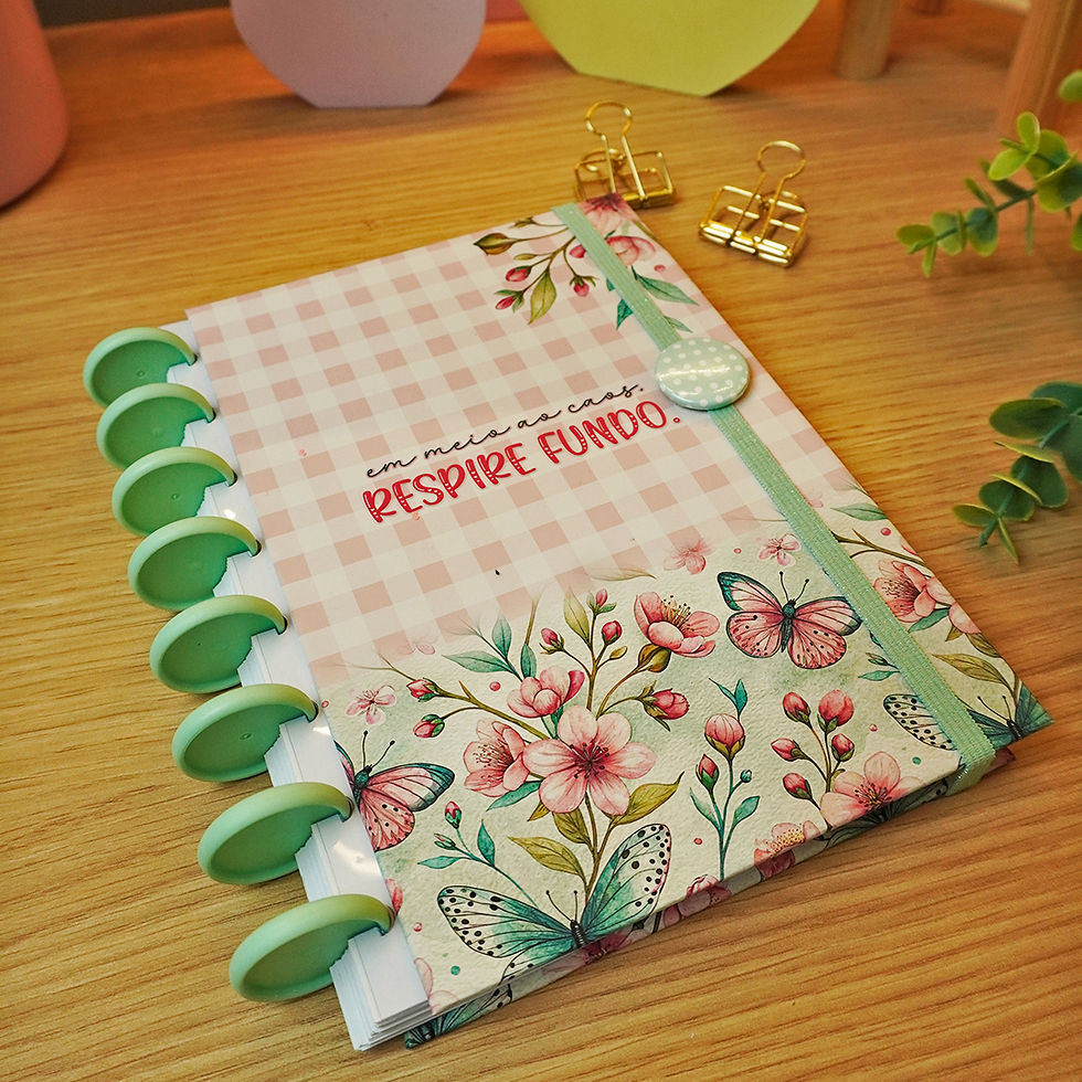 Caderno de Disco- Floresça