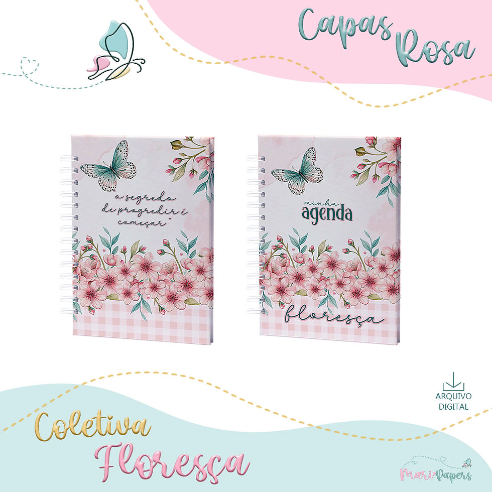 Miniatura: Coletiva Floresça- Capas Rosa
