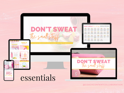 Don't Sweat the Small Stuff - June Content 💛 💗