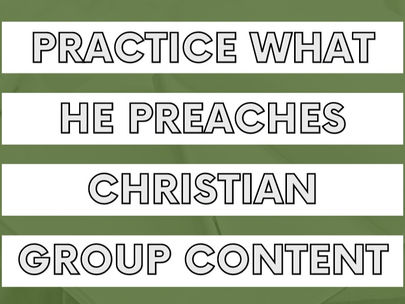 Practice What He Preaches Challenge Group 😍🙌