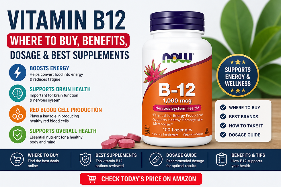 vitamin b12 supplements benefits dosage and energy support