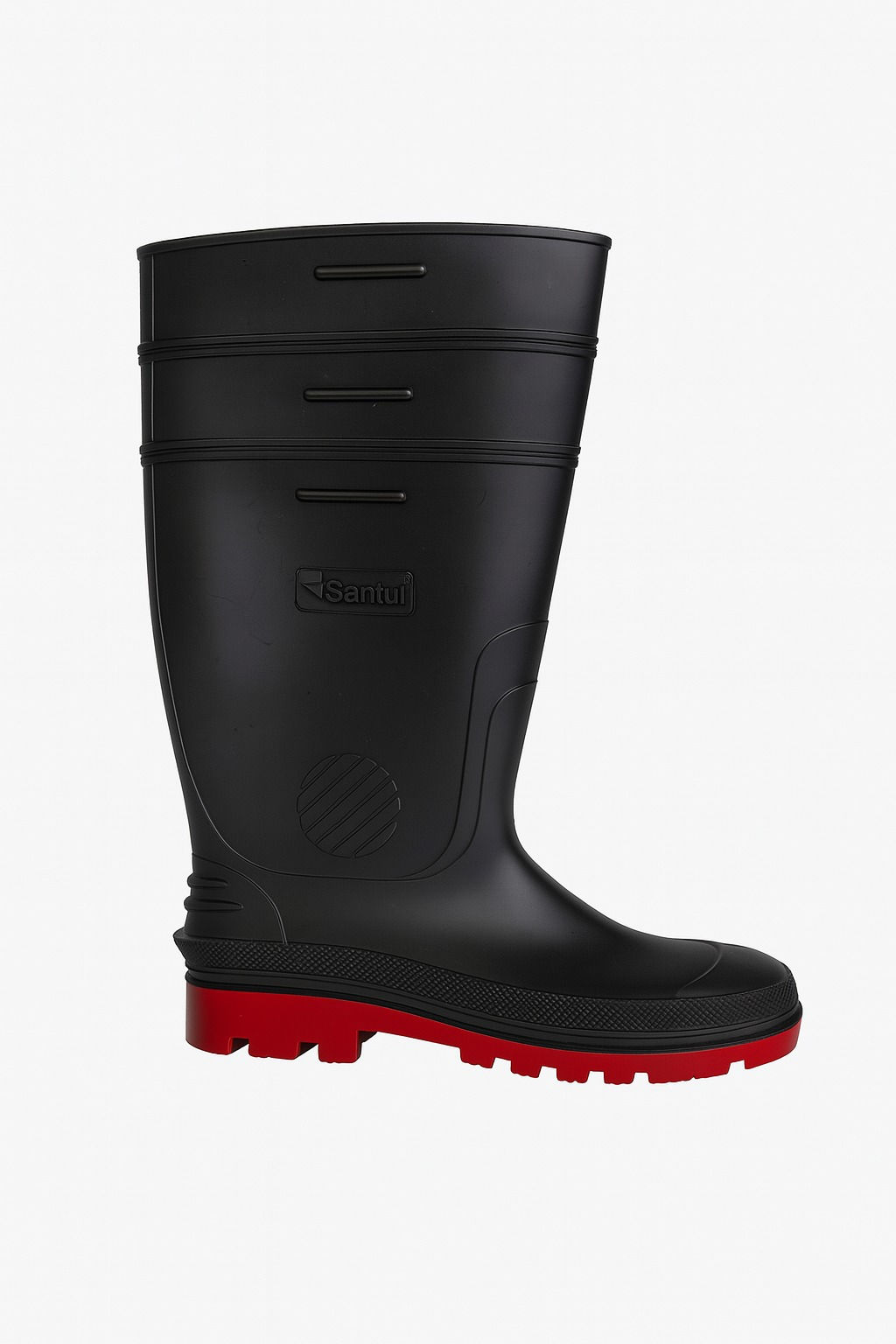 BOTA INDUSTRIAL TALLA 27 NEGRA SUELA ROJA