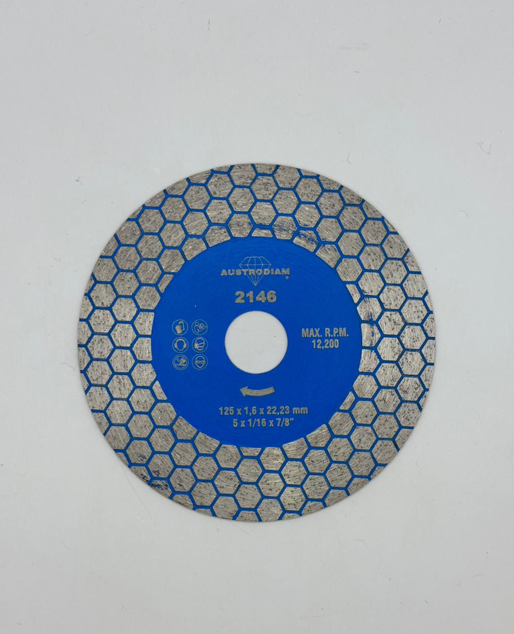 DISCO DIAMANTE 5" AZUL CORTE Y DESBASTE