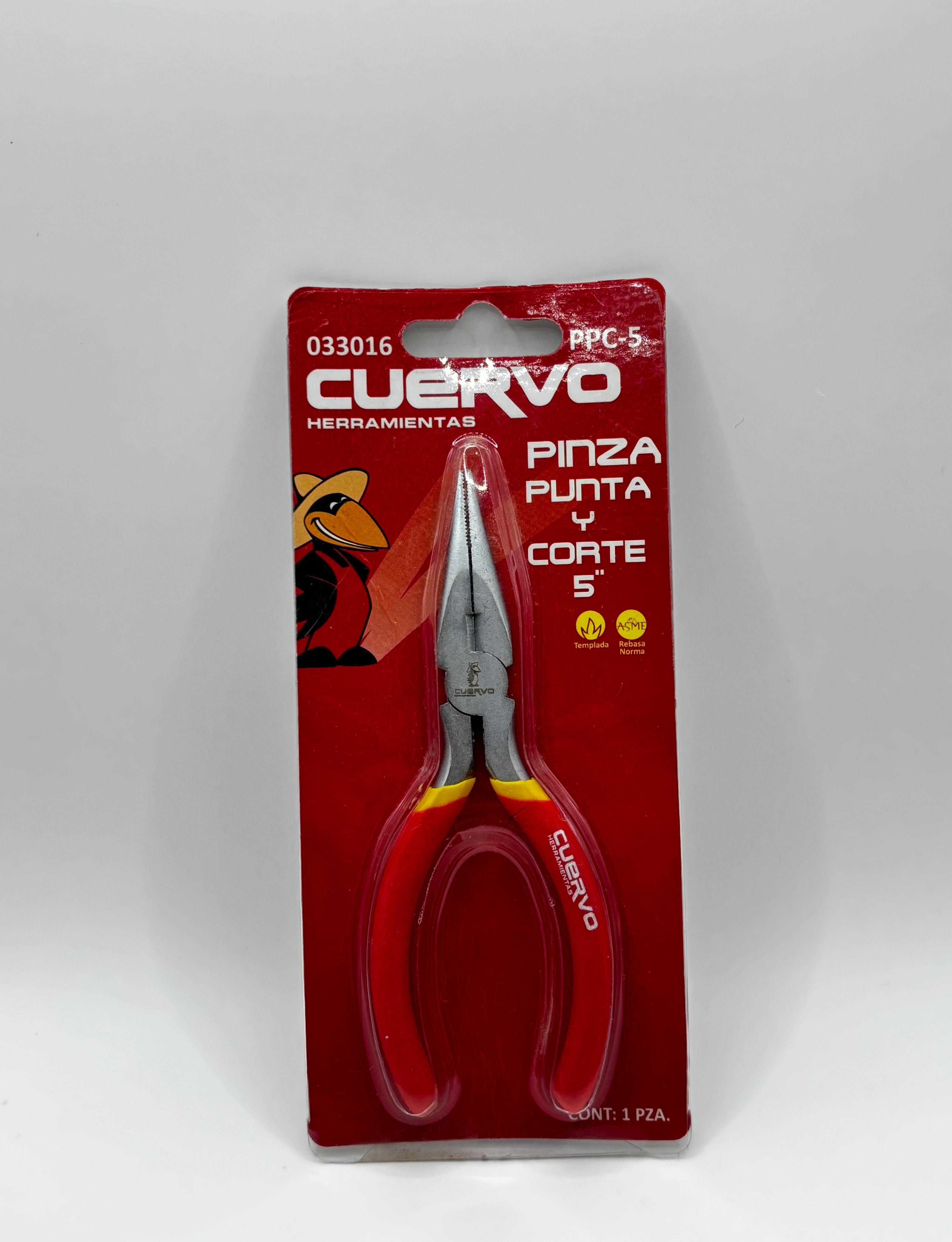 PINZA DE PUNTA Y CORTE 5 MGO PLAST.