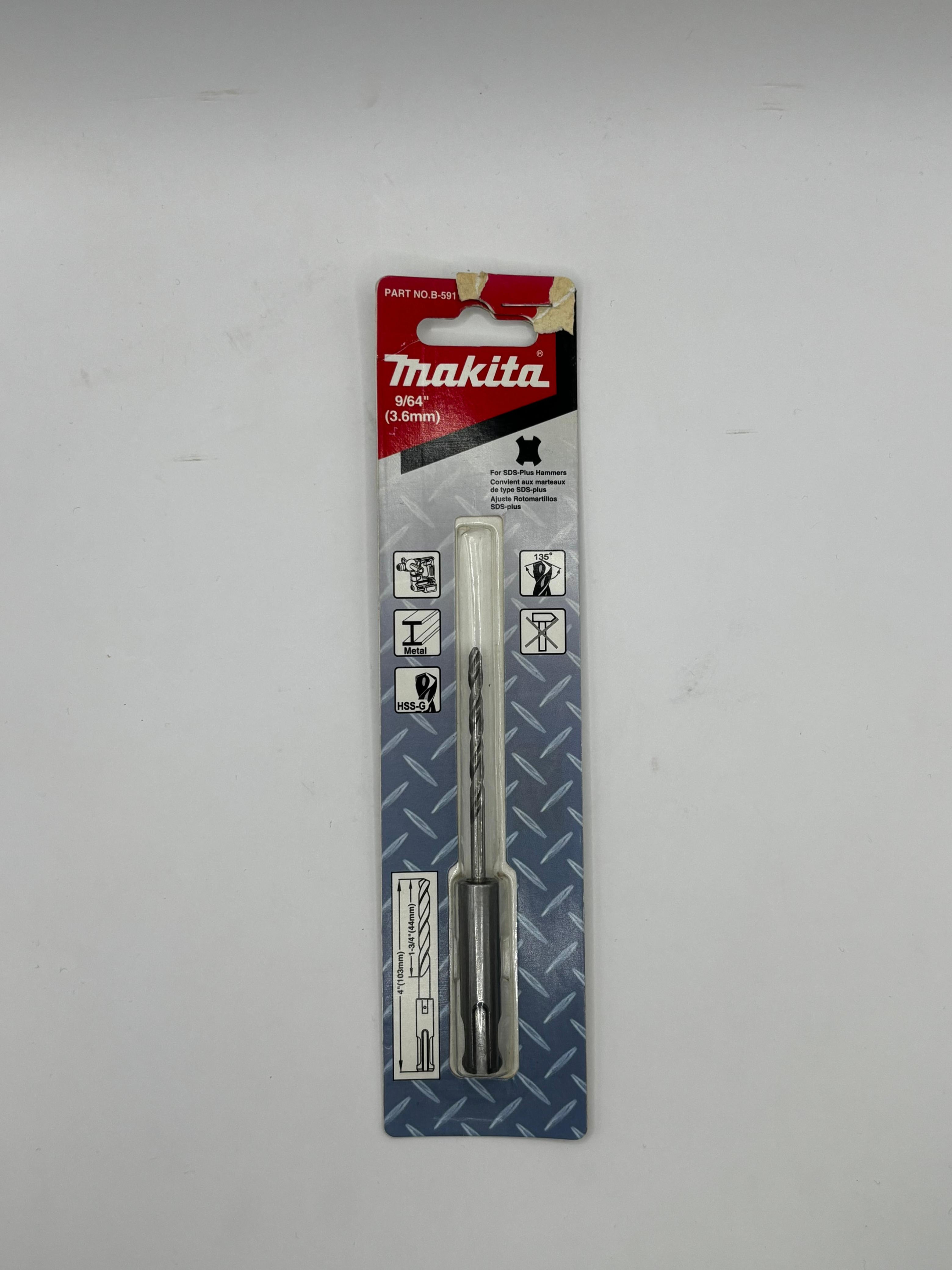 BROCA PARA METAL 9/64 (3.6mm)