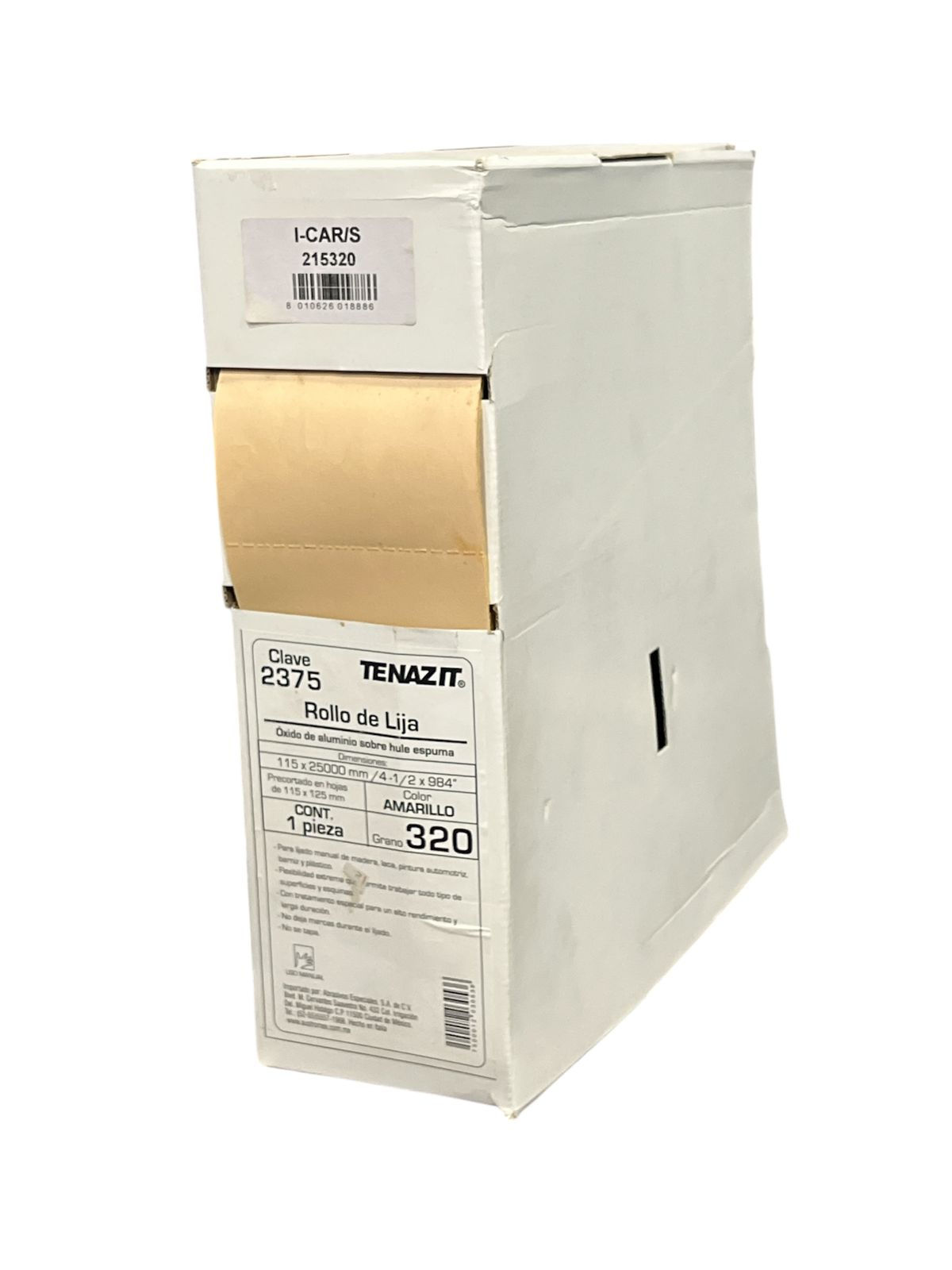 ROLLO DE LIJA C/HULE ESPUMA G‐320