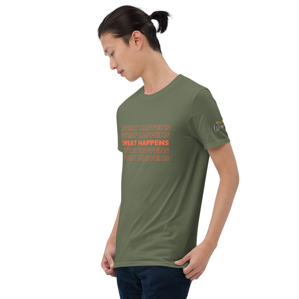 Thumbnail: Sweat Happens Short-Sleeve Unisex T-Shirt
