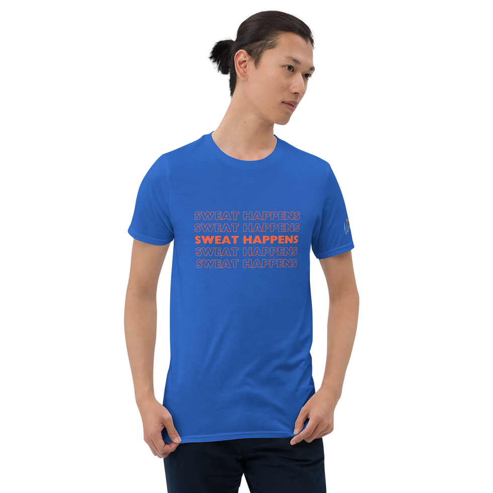 Thumbnail: Sweat Happens Short-Sleeve Unisex T-Shirt