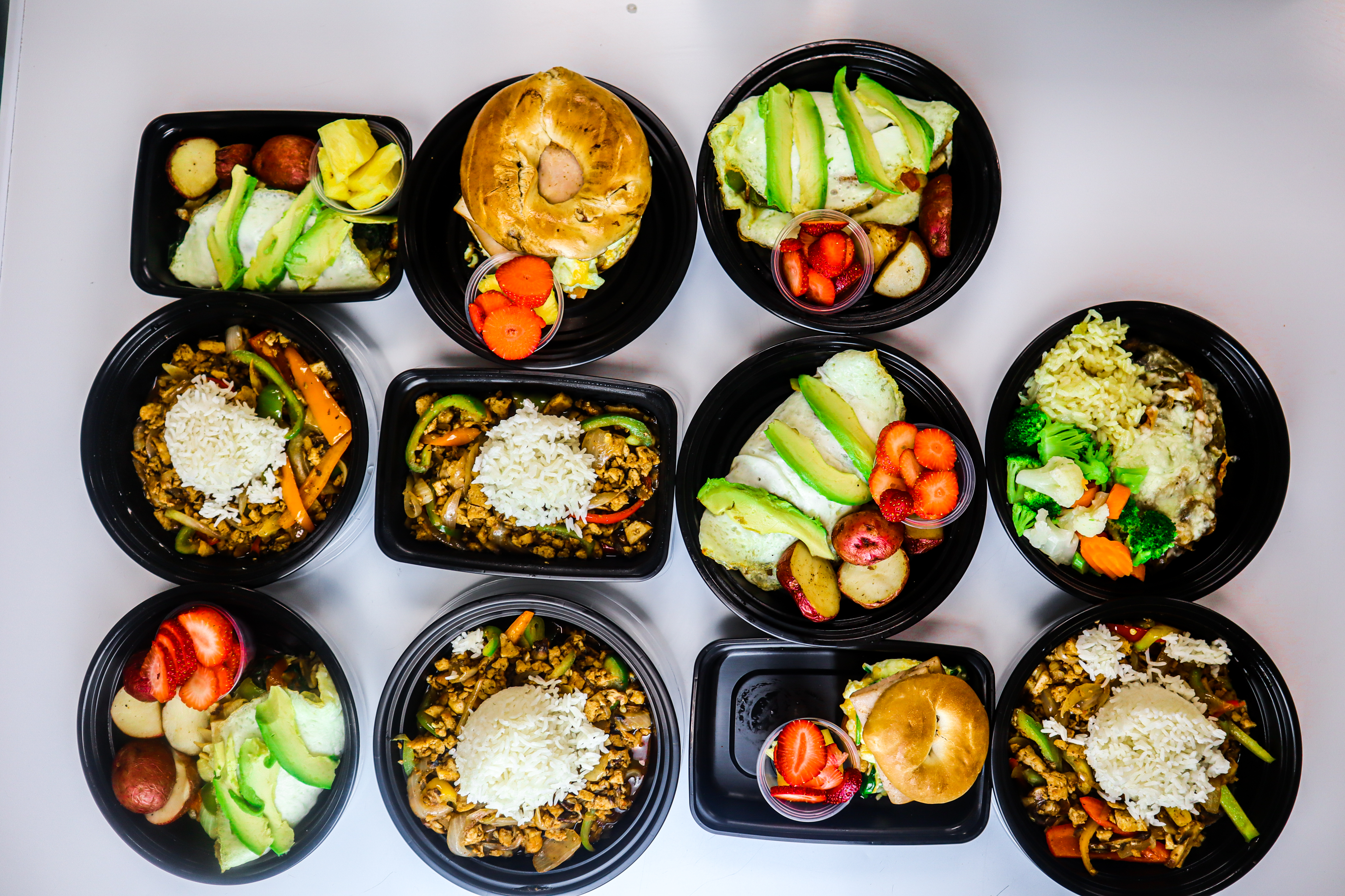 Arranged Food and Objects