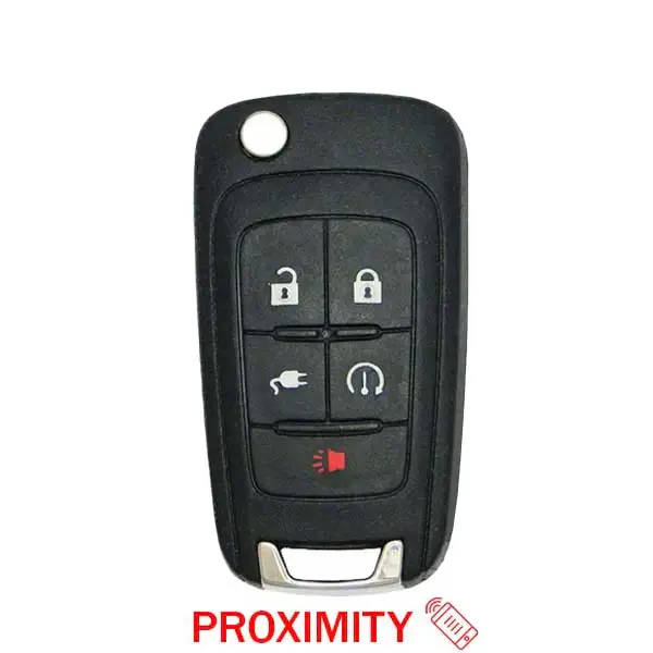 2011-2016 Chevrolet Volt / 5-Button Remote Flip Key / OHT05918179 (AFTERMARKET)