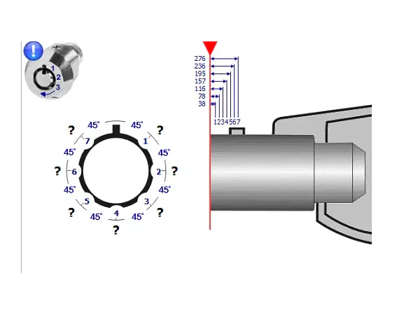Thumbnail: CHI-1T - Chicago / Harley Davidson - Tubular Key (JMA CHI-1T)