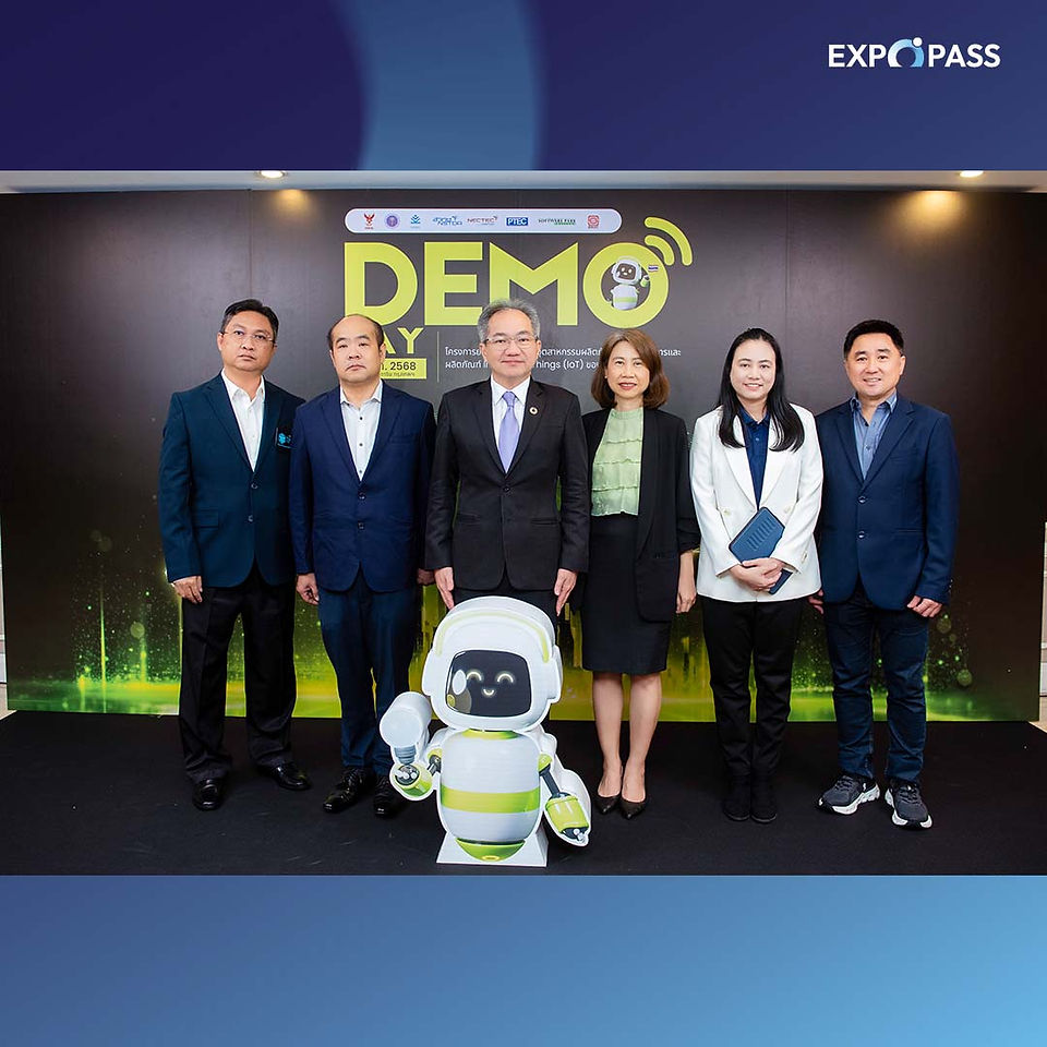 Demo Day โครงการยกระดับศักยภาพอุตสาหกรรมหุ่นยนต์บริการและ IoT ของไทยสู่อาเซียน