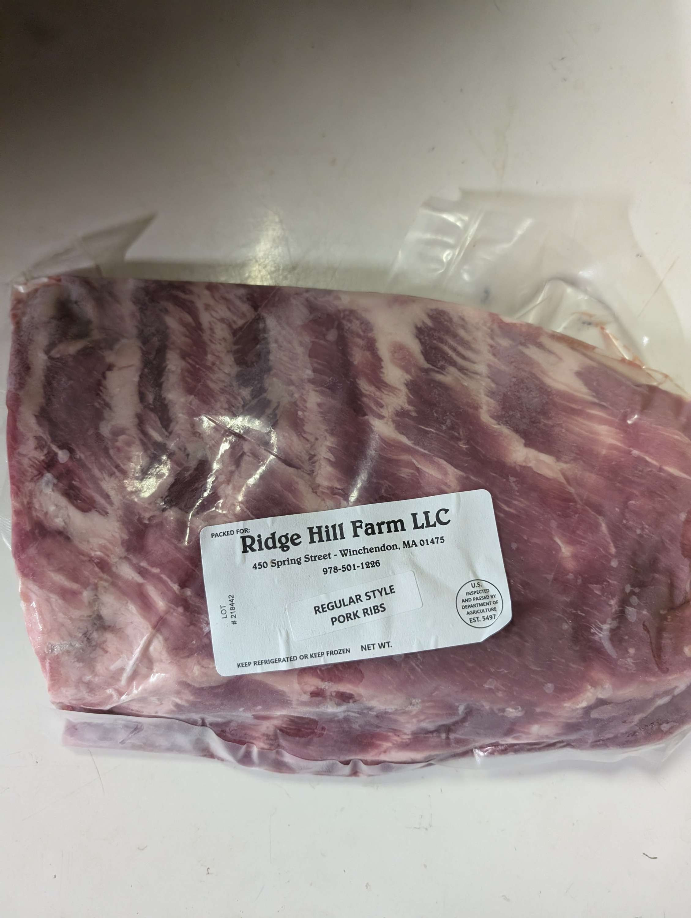 Pork Regular Style Ribs 