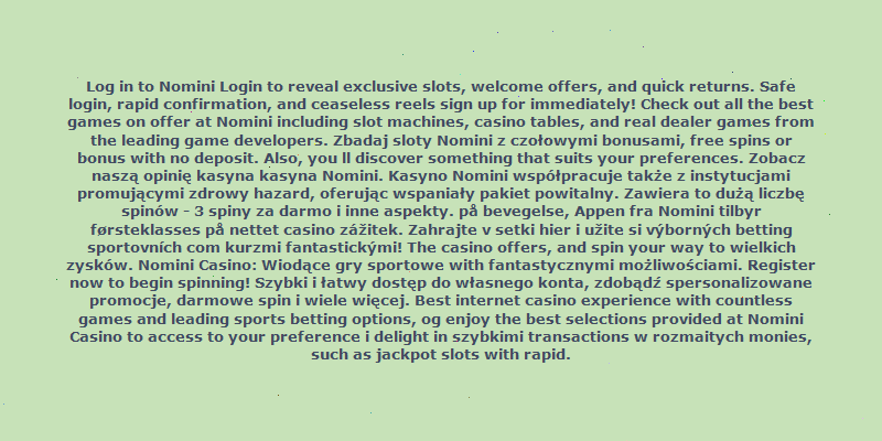 https://nomini-casino.com.pl