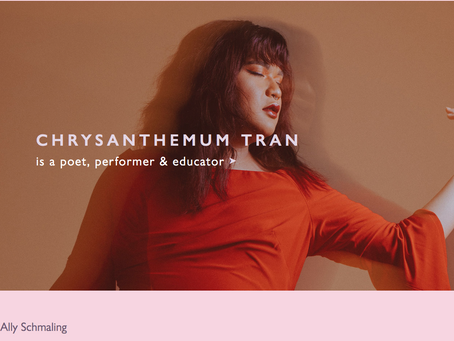 Chrysanthemum Tran, Vietnamese American poet. The First Trans Woman Finalist of the Women of the 20