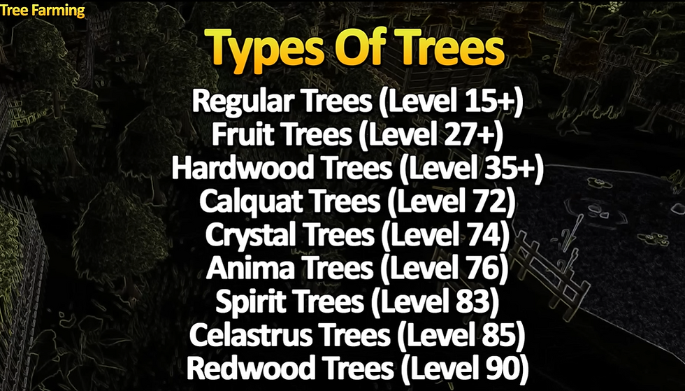 Complete Tree Farming Guide for OSRS - Tree Run Guide