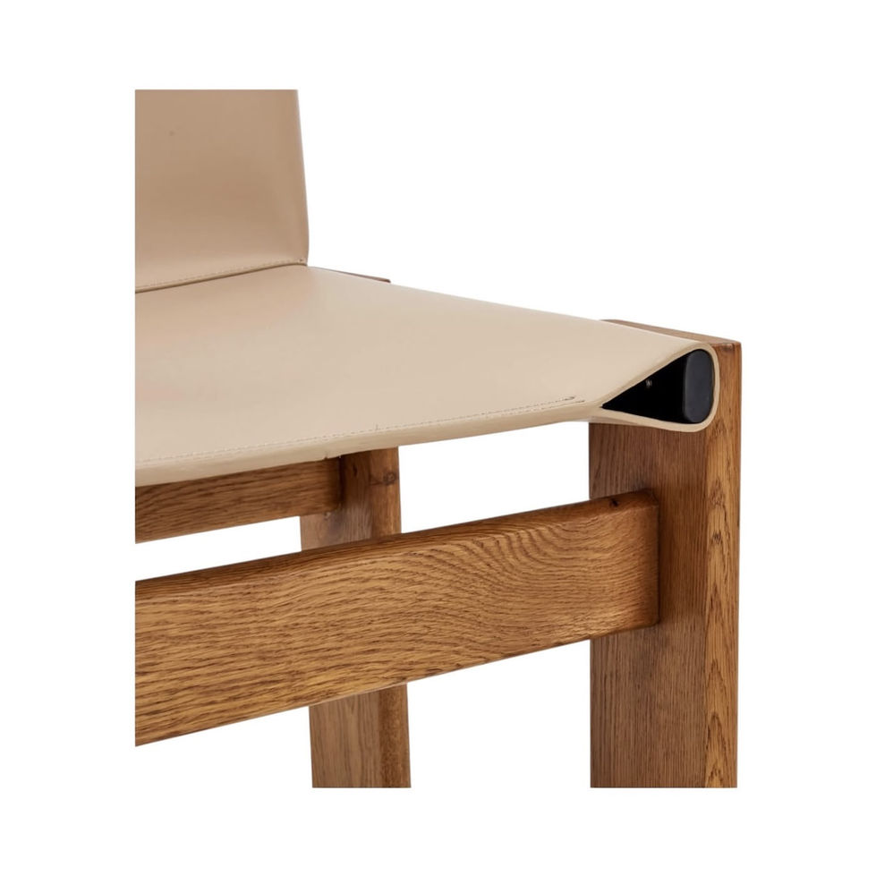 Afra & Tobia Scarpa Monk Dining Chair Dupe | Nue Modern