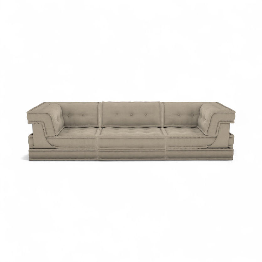 Mahjong 3-Seater Sofa - Velvet Sofa | Nue Modern