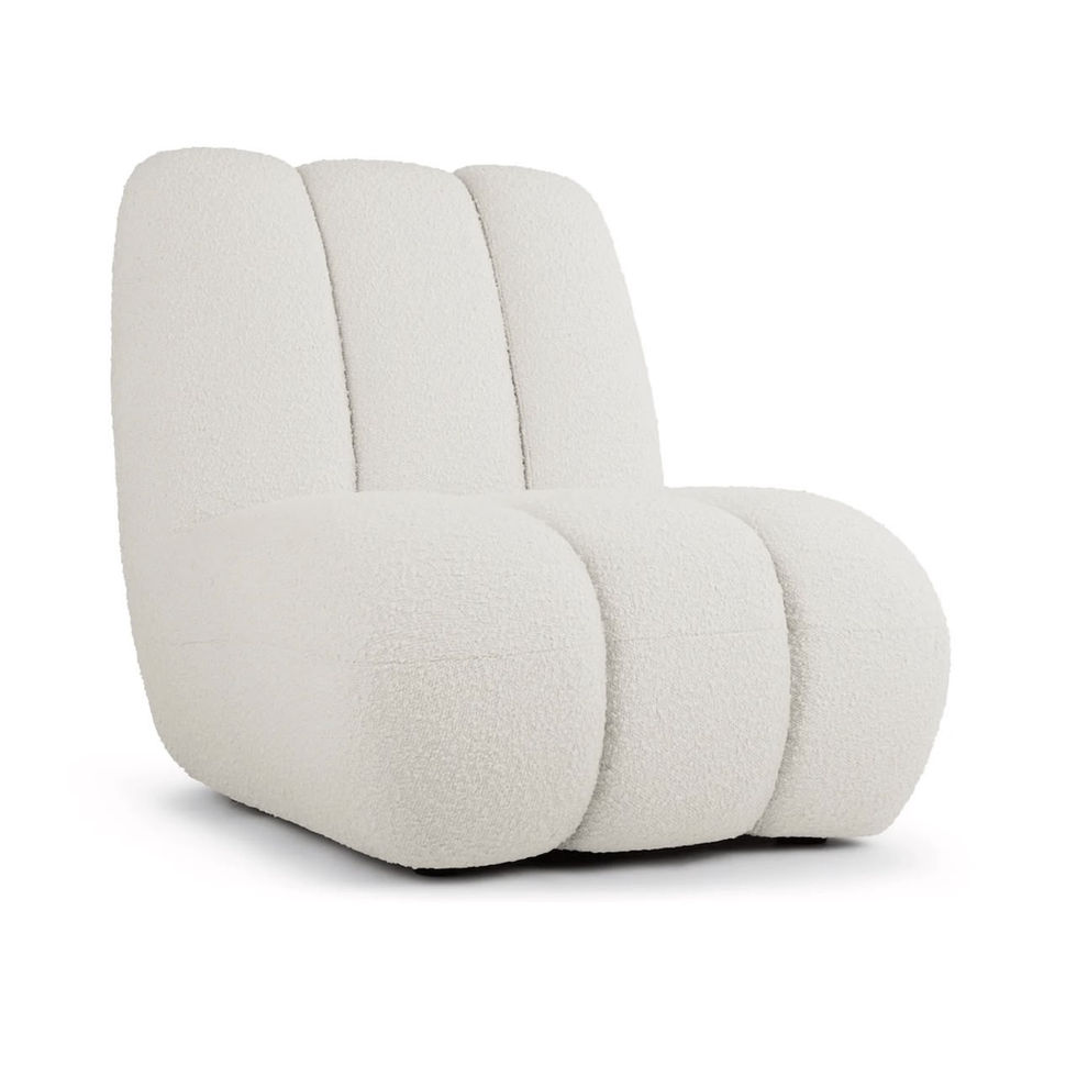 White textured JPG Mahjong 3-Seater Sofa, modern design, comfortable living room furniture.
