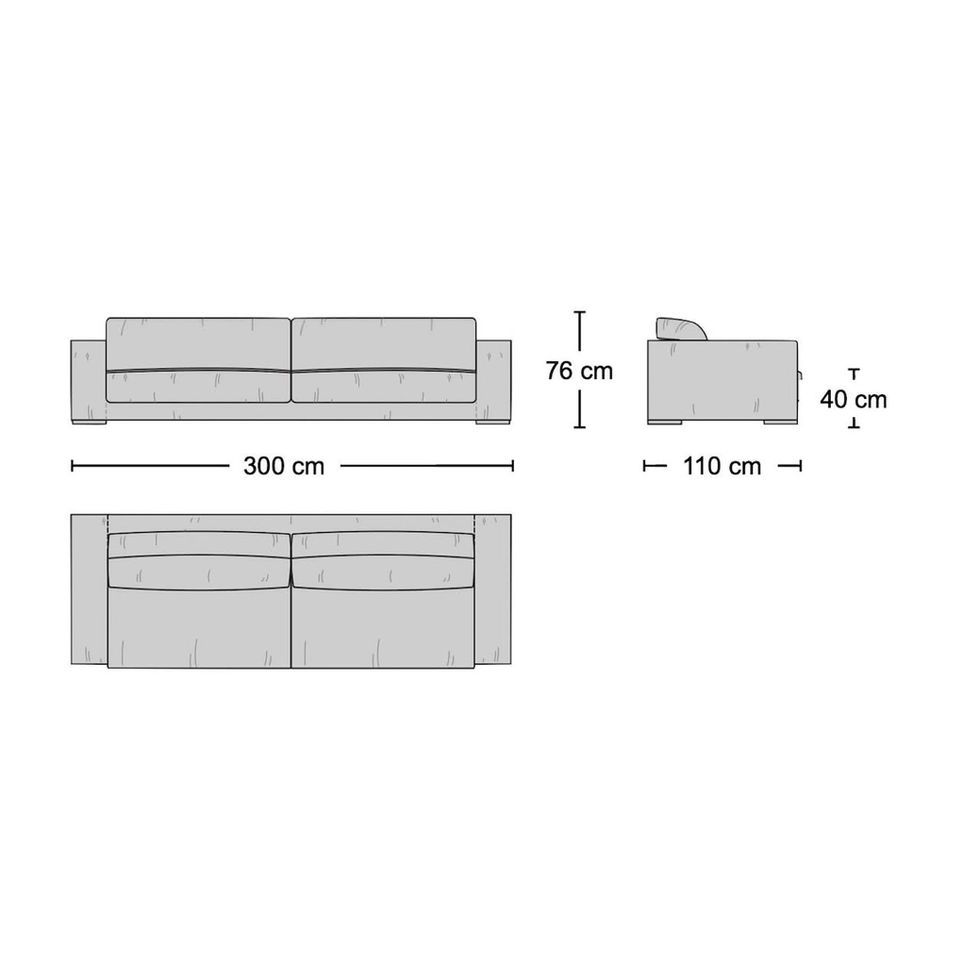 Budapest Sofa Dimensions | Nue Modern