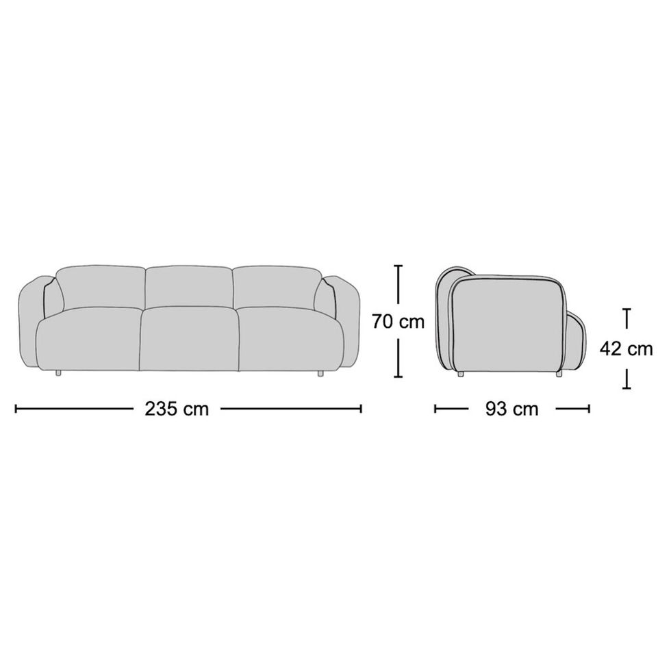 Mellow 3-Seater Sofa | Nue Modern