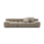 Beige modern sofa with two pillows for home decor Nue Modern