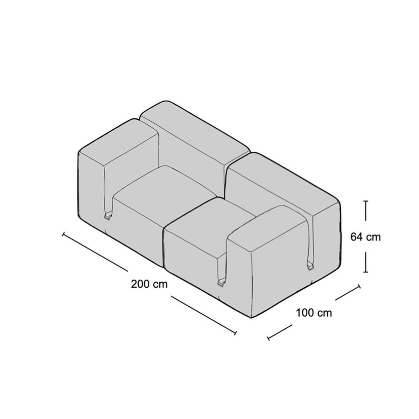 Le Mura 2-Seater Sofa Replica | Nue Modern