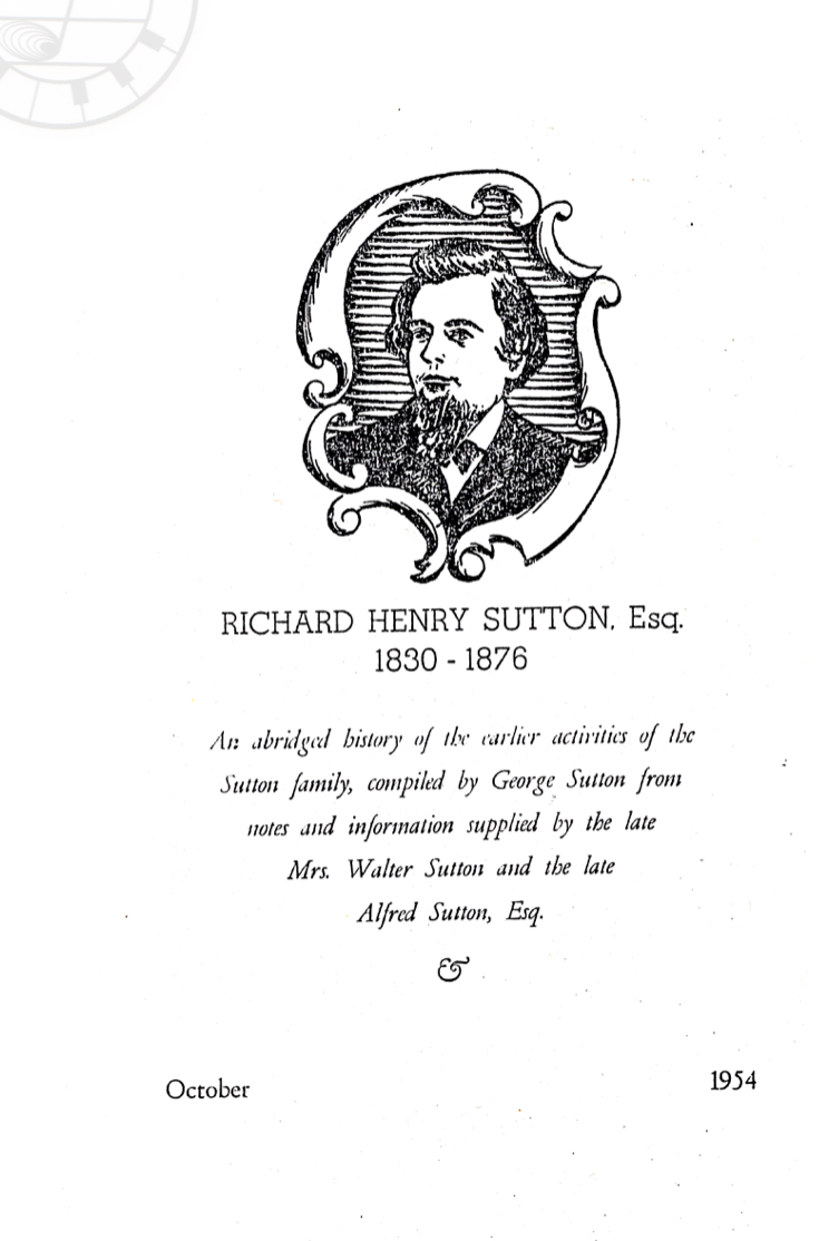 Thumbnail: RICHARD HENRY SUTTON, Esq. 1830-1876