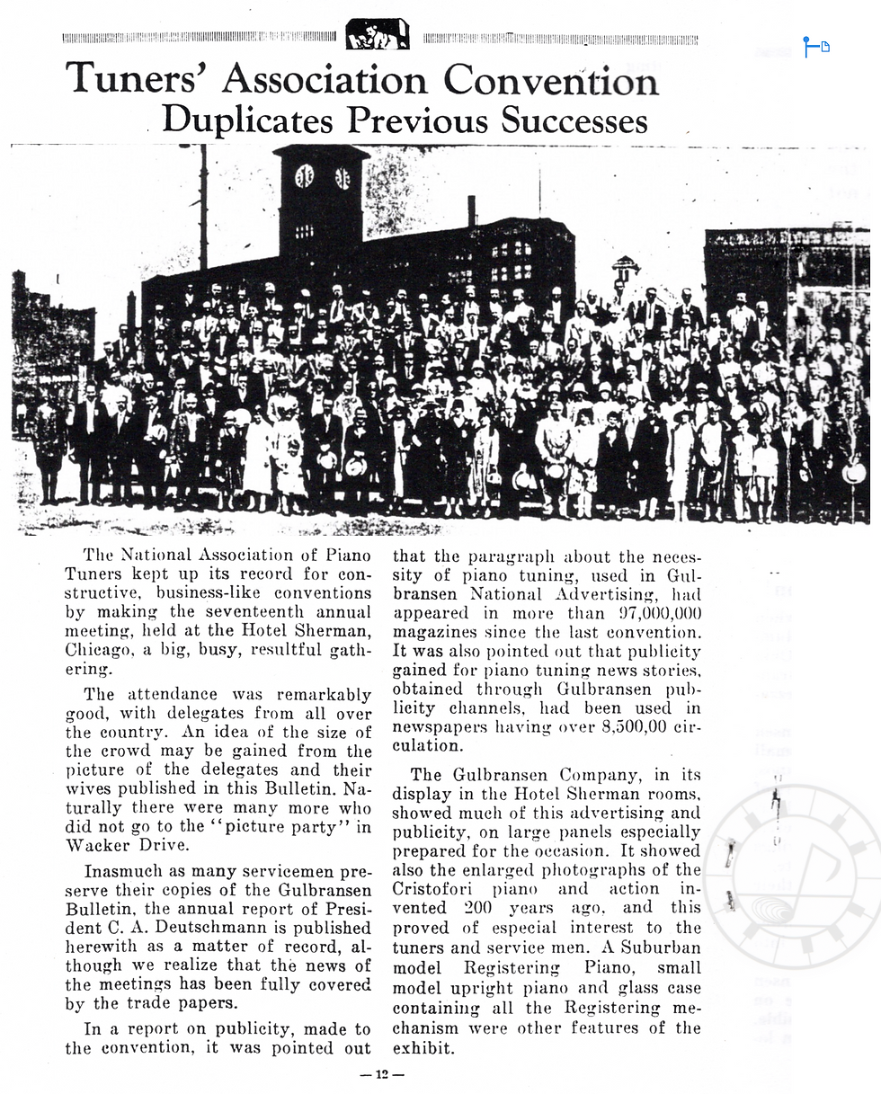 Thumbnail: The Gulbransen Bulletin ( August 1926 )