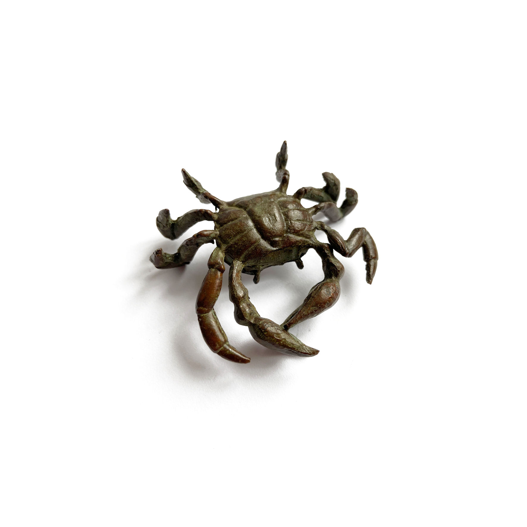 SMALL BRASS CRAB ORNAMENT
