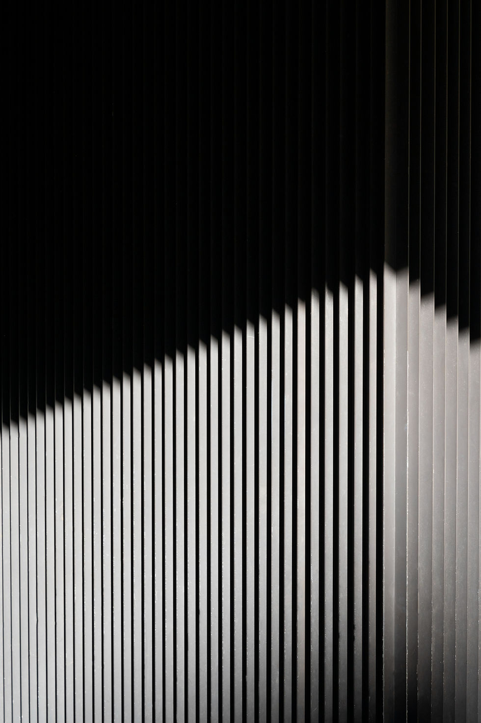 Abstract city building shadows with vertical architectural lines
