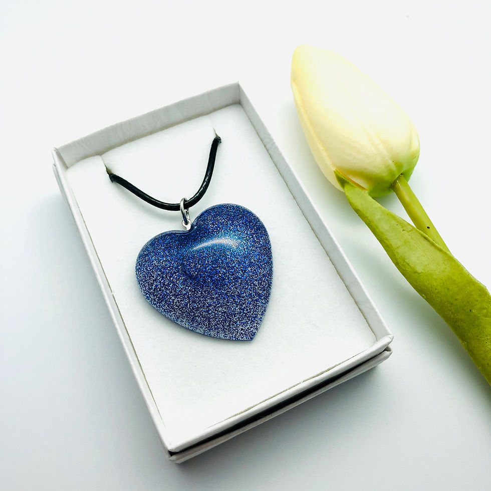 Thumbnail: Heart Glitter Resin Pendant