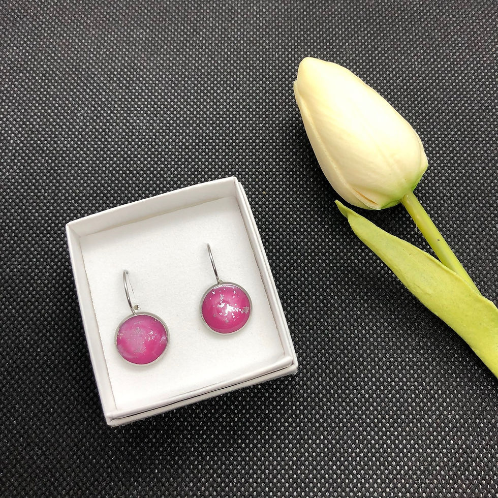Thumbnail: Stainless Steel 12mm round Leverback Earrings