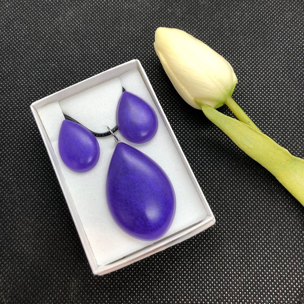 Thumbnail: Teardrop Pearlescent 2 Piece Resin set