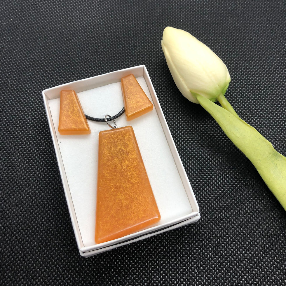Thumbnail: Large Irregular Pearlescent 2 Piece Resin set